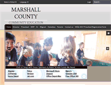 Tablet Screenshot of communityeducation.marshallk12.org